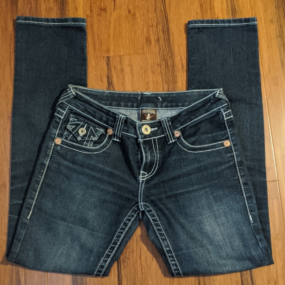 True Religion High-Rise Bootcut Jeans - Size 27